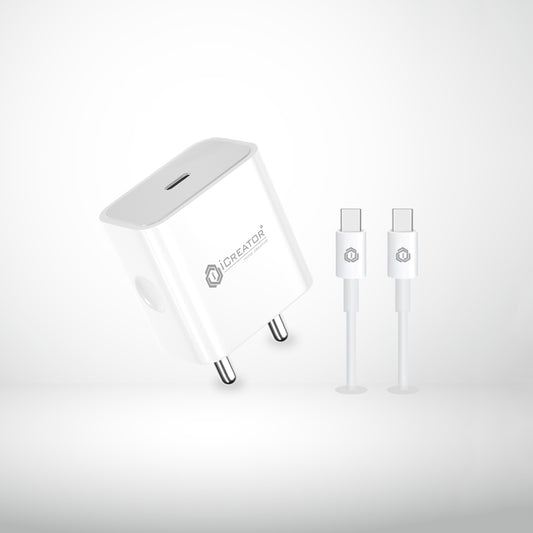 20W USB-C Power Adapter + USB-C to USB-C Cable