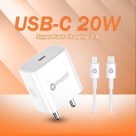 20W USB-C Power Adapter + USB-C to Lightning Cable