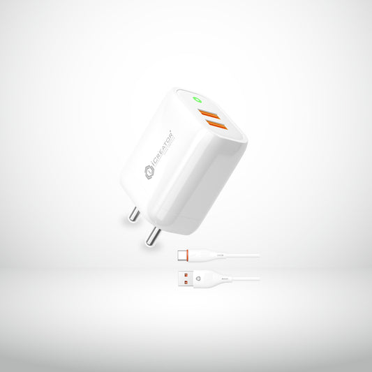 Tank Series 15W Quick Charge With 2USB Chager