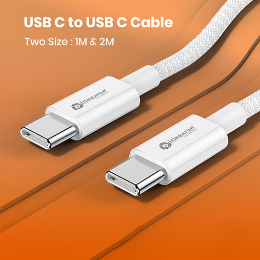 Original Series 65W Fast Cable | Type C to Type C | 25W Type C to Lightning