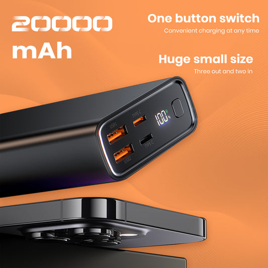 Travel Series 20K mAh PowerBank With 22.5W PD Output and Quick Charging 3.0