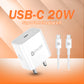 20W USB-C Power Adapter + USB-C to USB-C Cable