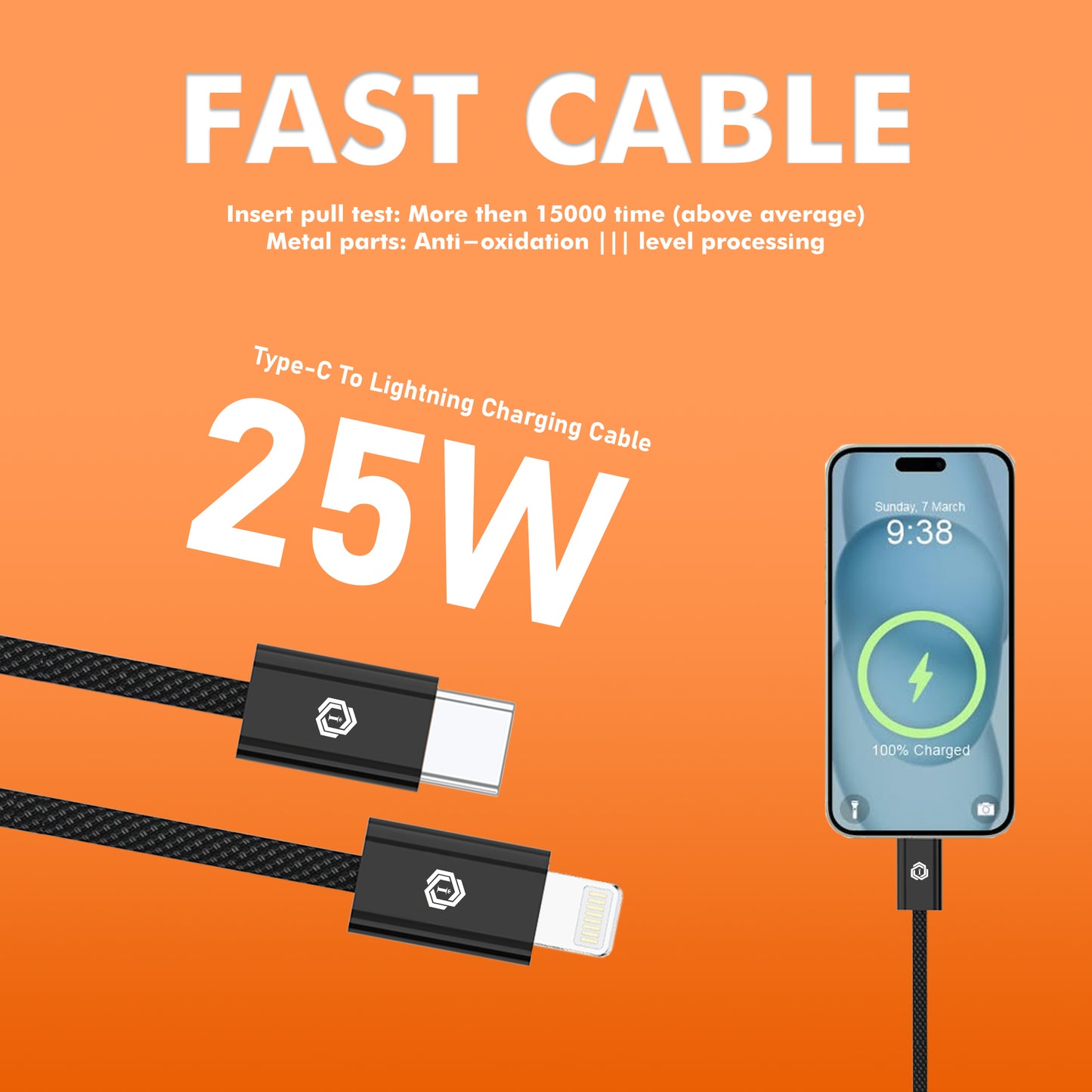 OG Series 65W Fast Cable | Type C to Type C | 25W Type C to Lightning