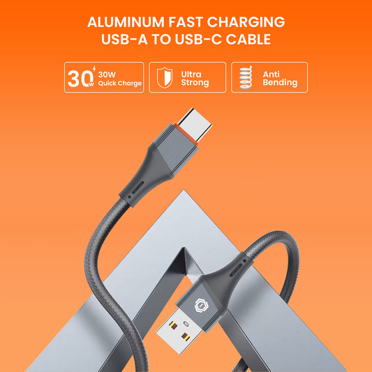 Penther Series Data Cable 65W Fast Charging USB A To  | V8 | Type C | Lightning