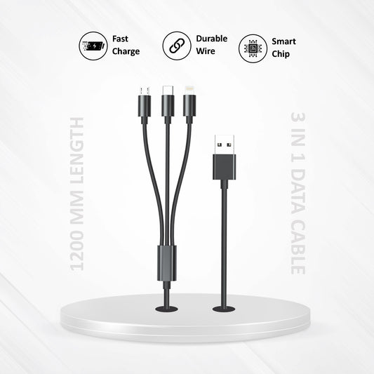 Strike Series 3-in-1 Fast Charging Cable
