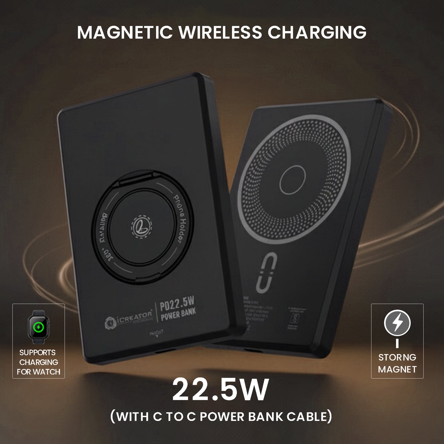 Support Series 5000mAh Wireless Power Bank